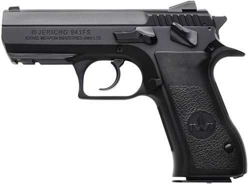 Israeli Weapon Industries Jericho 941 Pistol J941F9ORP, 9mm Luger, 4.40in, Black Textured Grips, 16 Rds