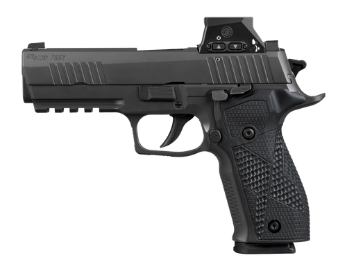 Sig Sauer P226 X-Series w/Optic Pistol, 9mm, 4.40in, Black Hogue G10 Grips, Black Anodized Finish, 10 Rds