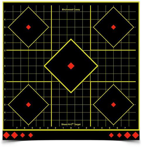 Birchwood Casey Shoot-N-C 17.25" Sight-In Target, 5 targets (34175)