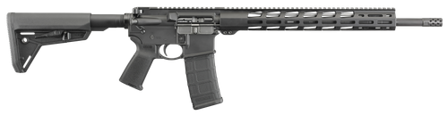 Ruger AR-556 MPR Semi-Auto Rifle 8514, 223 Remington, 18", Magpul MOE SL Black Stock, Black Hard Coat Anodized/Black Nitride Finish, 30 Rd
