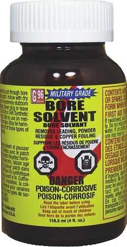 G96 Brand Military Grade Bore Solvent 4 oz Bottle (1108)