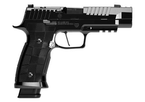 Sigarms P320 SXG Reserve Optic Ready Pistol, 9mm, 3.90in, GridLOK Grips, High Polish DLC Finish, 10 Rds