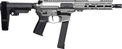 CMMG MKGs Banshee Pistol, 9mm, 8", CMMG RIPBRACE, Tungsten Finish, 33 Rds
