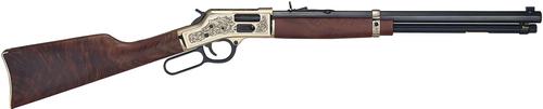 Henry Big Boy Side Gate Lever Action Rifle, 38 Special, 20", Brass Receiver, Wood Stock, 10 Rds