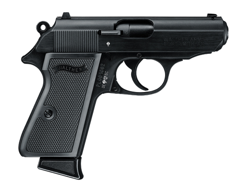 Walther PPK/S Pistol 5030300, 22 Long Rifle, 3.35 in, Black Finish, 7 Rd