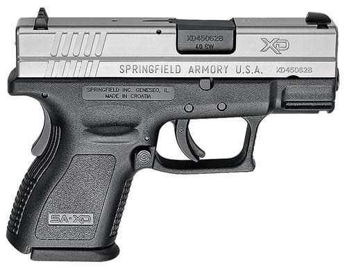 Springfield Pistol XD9822, 40 S&W, 3", Black Polymer Grips, Black Polymer Finish, 9/12 (Grip Extension) Rds