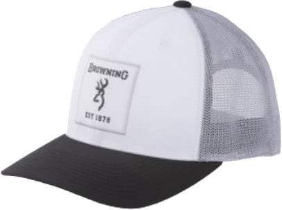 Browning Tested Mesh Cap 308771471, White/Black, Snap Back