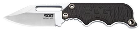 SOG Instinct Mini Clip Point Fixed Knife w/G10 Black Handle (NB1002CP)