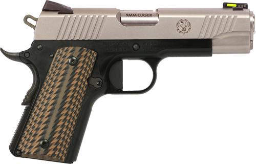 Ruger SR1911 Pistol 6798, 9mm, 4.25in, G10 Desert Brown Grips, 7 Rds