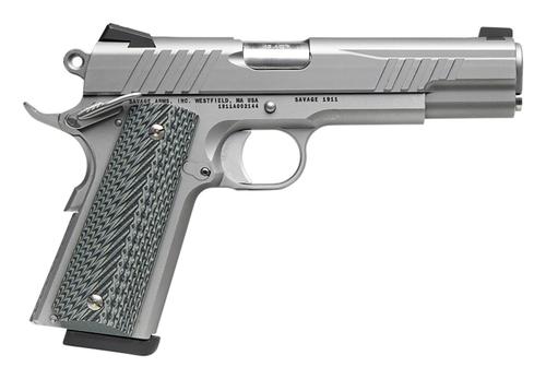 Savage Arms 1911 Government Semi-Auto Pistol 67202, 45 ACP, 5", Matte Stainless Finish, 8 Rds