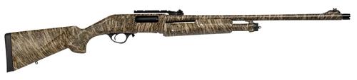 Escort Field Hunter Turkey Full Size Shotgun HEFH1224TRBL, 12 Gauge, 24", 3" Chmbr, Grooved Aluminum Receiver, Fixed Mossy Oak Bottomland Synthetic Stock