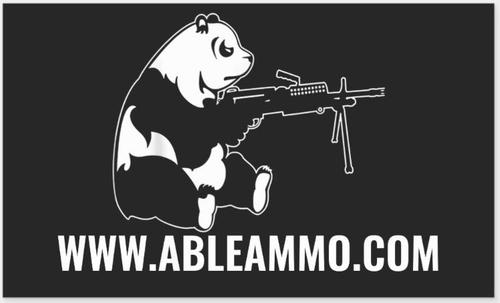 Able's CAR/SUV Window Sticker, 4.5" X 2.7", Panda (STICKERP)