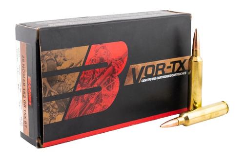 Barnes Rifle Ammunition, 28 Nosler, TSX Boat Tail, 162 gr, 20 Rd/Bx