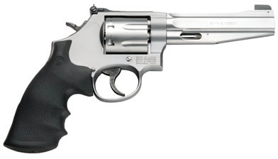 Smith & Wesson M686 Pro Revolver 178038, 357 Magnum, 5 in, Black Synthetic Grip, Matte Stainless Finish, 7 Rd