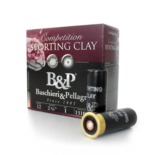 Baschieri & Pellagri Sporting Clays Target Loads CA1T03SPR073, 12 Gauge, 2-3/4", 1 oz, 1310 fps, #7.5 Shot, 25 Rd/Bx