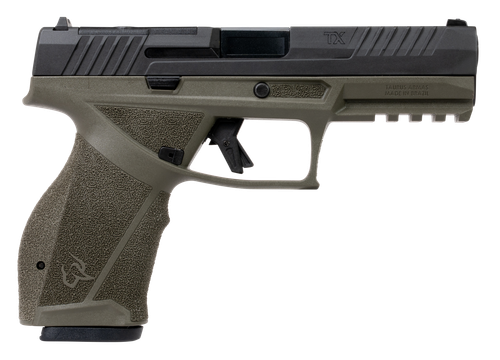 Taurus TX 9 Optic Ready Pistol, 9mm, 4.50in, Interchangeable Backstrap Grips, Black Finish, 17 Rds