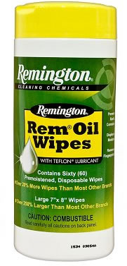 Remington Premoistened Disposable Rem Oil Wipes 60-Pack 18384