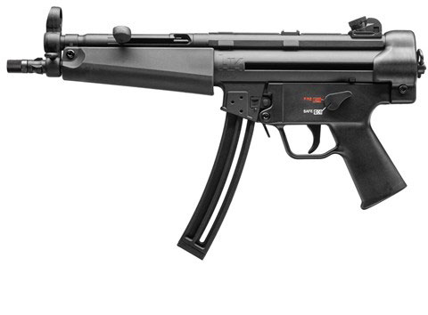Heckler & Koch MP5 Pistol 81000471, 22 Long Rifle, 9 in, Polymer Grip, Black Finish, 10 Rd