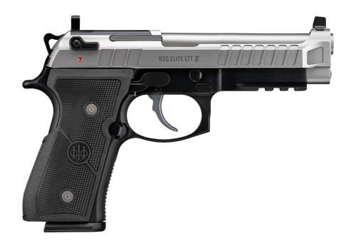 Beretta 92G Elite LTT II Optic Ready Pistol, 9mm, 4.70in, Black Grips, Black Finish, 15 Rds