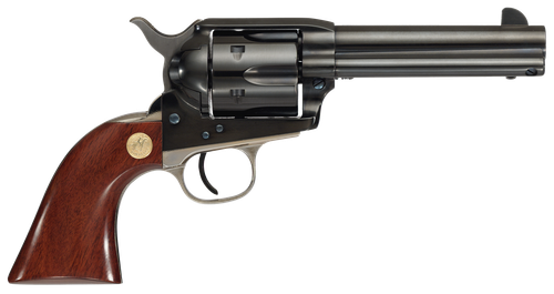 Cimarron Pistoleer Revolver MP400B1401, 357 Mag, 4.75in, Walnut Grips, Steel Frame w/Nickel Backstrap & Triggerguard Finish, 6 Rds