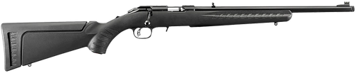 Ruger American Rimfire Rifle 8312, 17 HMR, 18 in Threaded, Black Composite Stock, Black Finish, 9 Rd