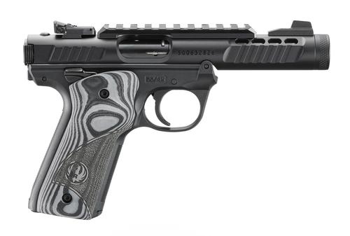 Ruger Mark IV 22/45 Lite Pistol 43959, 22LR, 4.4in, Oversized G10 Grips, 10 Rds
