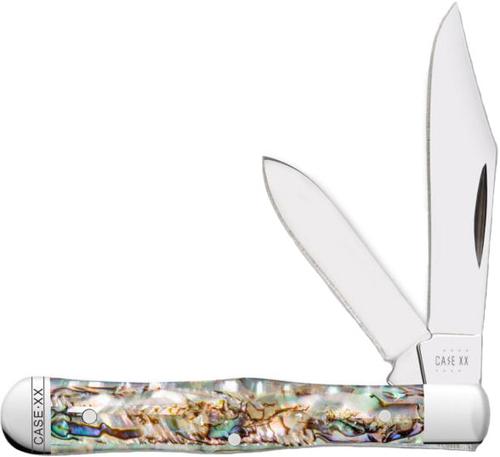 Case Knives Genuine Abalone Small Swell Center Jack Knife (12024)
