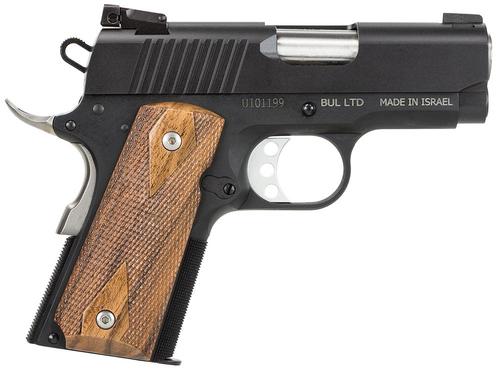 Magnum Research 1911 Undercover Pistol DE1911U, 45 ACP, 3", Wood Grips, Black Finish, 6 Rds