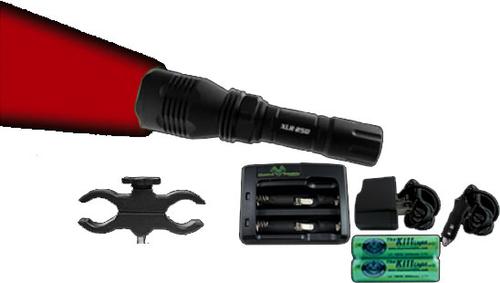 Elusive Wildlife Kill Light XLR 250 Essentials Gun Package, Triple Mode, Red (KLP219RED)