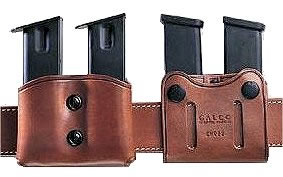 Galco Double Magazine Case Fits Belts 1 in -1 3/4 in Wide, Tan, Model DMC26, For Pistol .45/10mm(single col)