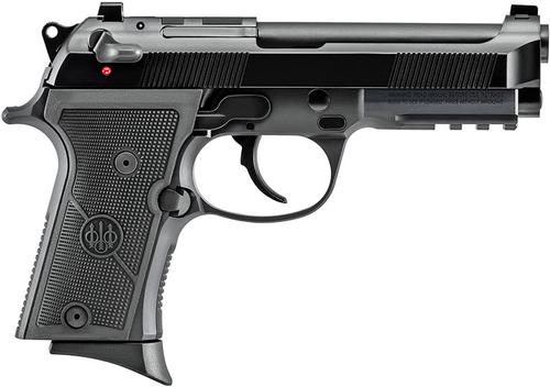 Beretta 92X RDO FR Compact Semi-Auto Pistol J92CR92170, 9mm Luger, 4.25", Black Polymer Grips, Black Finish, 13 Rds