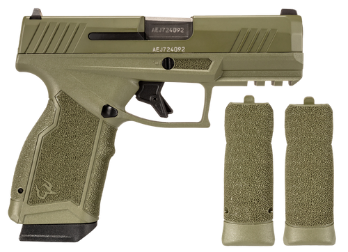 Taurus GX4 Compact Pistol 1GX4CR94FF, 9mm, 3.70", Sniper Green Grips, Sniper Green Cerakote Finish, 15 Rds
