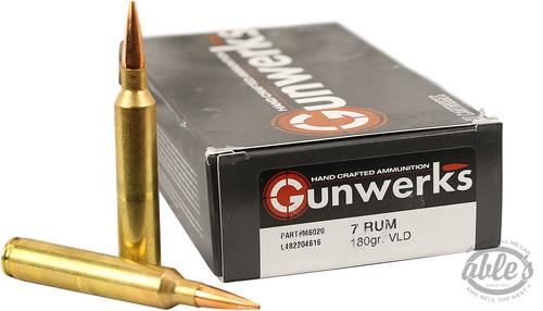 Gunwerks Berger ELD-M Rifle Ammunition M6605, 6.5 PRC, 147 gr, 20 Rd/Bx