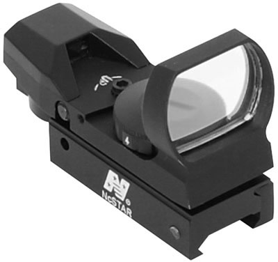 NcStar Dual Illuminated Multi-Reticle System D4RGB, 1x, 24X34MM Screen, Black, 3 M.O.A. Dot