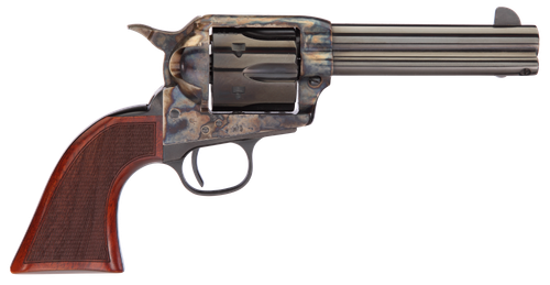 Taylors Runnin Iron Revolver 4207, 357 Magnum, 4.75 in, Walnut Grip, Case Hardened Finish, 6 Rd