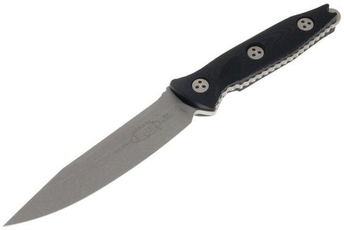 Microtech Socom Alpha Fixed Blade Knife, Single Apocalpytic Edge, Black (113-10AP)