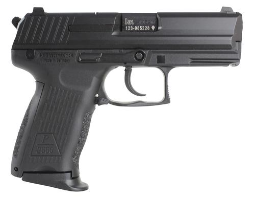 Heckler & Koch P2000 V2 LEM DA/SA Pistol 81000037, 9mm Luger, 3.66", Black Grips, Black Finish, 13 Rds