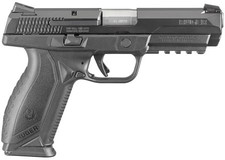 Ruger American Pistol 8615, 45 ACP, 4.5 in, Black Synthetic Grip, Black Nitride Finish, 10 Rd