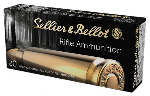 Sellier & Bellot Rifle Ammunition SB68B, 6.8MM Remington, Plastic Tip Special, 110 GR, 2550 fps, 20 Rd/bx
