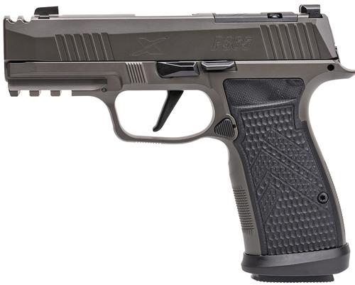 Sigarms P365 AXG Legion Optic Ready Pistol 365AXGCA9LEGION10, 9mm Luger, 3.10in, Black G10 Chevron, Legion Gray Cerakote Finish, 10 Rds