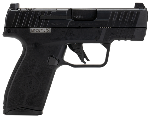 IWI MASADA Slim Elite Optic Ready Pistol M9SLIM13E, 9mm Luger, 3.10in, Black Textured Grips, Black Finish, 13 Rds