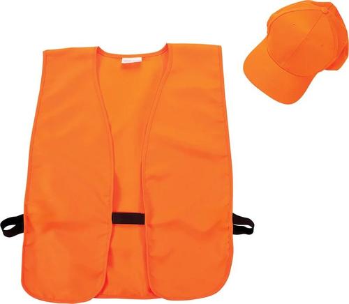 Allen Safety Orange Vest & Hat Combo