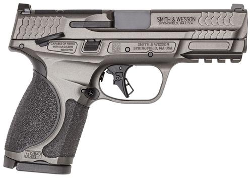 Smith and Wesson M&P M2.0 Pistol 14103, 9mm Luger, 4in, Textured, Tungsten Gray Cerakote Finish, 15 Rds