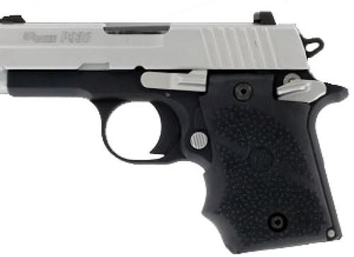 Hogue Sig Sauer P938 Rubber Grip w/Finger Grooves Black (98080)
