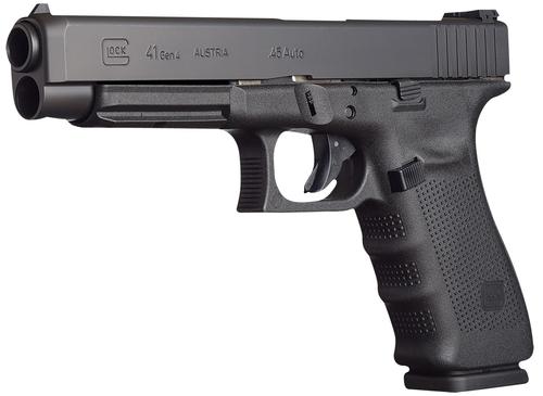 Glock G41 Gen4 Competition Pistol G41413AUT, 45 ACP, 5.31", Modular Backstrap, Matte Black Finish, 13 Rds