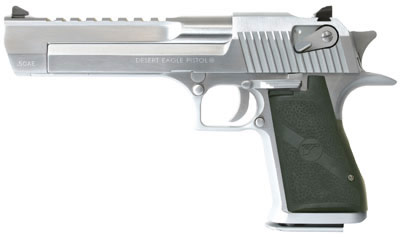 Magnum Research Desert Eagle Mark XIX Pistol DE50BC, 50 Action Express, 6", polymer Grip, Brushed Chrome Finish, 7 Rd