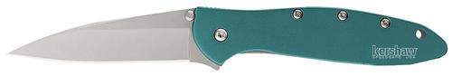 Kershaw 1660 Modified Drop Point Folding Knife w/Plain Edge & 6061-T6 Anodized Aluminum Teal Handle (1660TEAL)