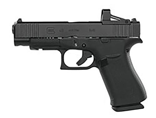 Glock G48 MOS Compact Pistol, 9mm, 4.17in, Interchangeable Backstraps Grips, Black Finish, 10 Rds