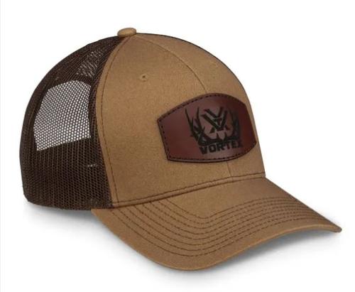 Vortex Full-Tine Heritage Cap, Tan, Leather Patch (122-12-SBA)
