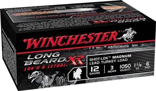 Winchester Long Beard Magnum Turkey Shotshells STLB123M6, 12 Gauge, 3", 1-7/8 oz, 1050 fps, #6 Lead Shot, 10 Rd/bx